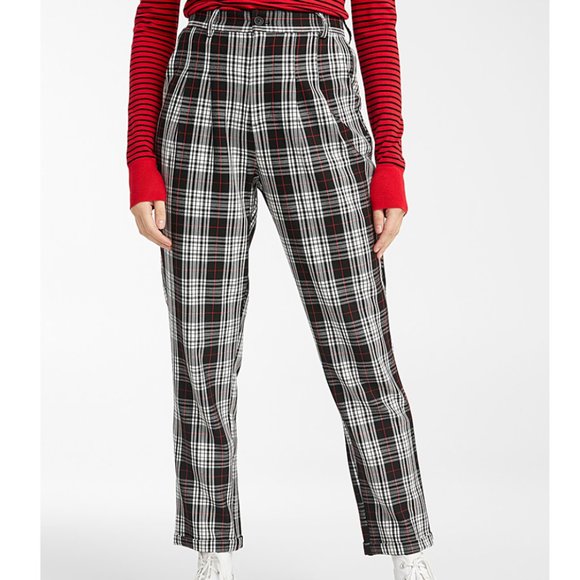 twik Pants - NWT Plaid High Waist Trousers Pants